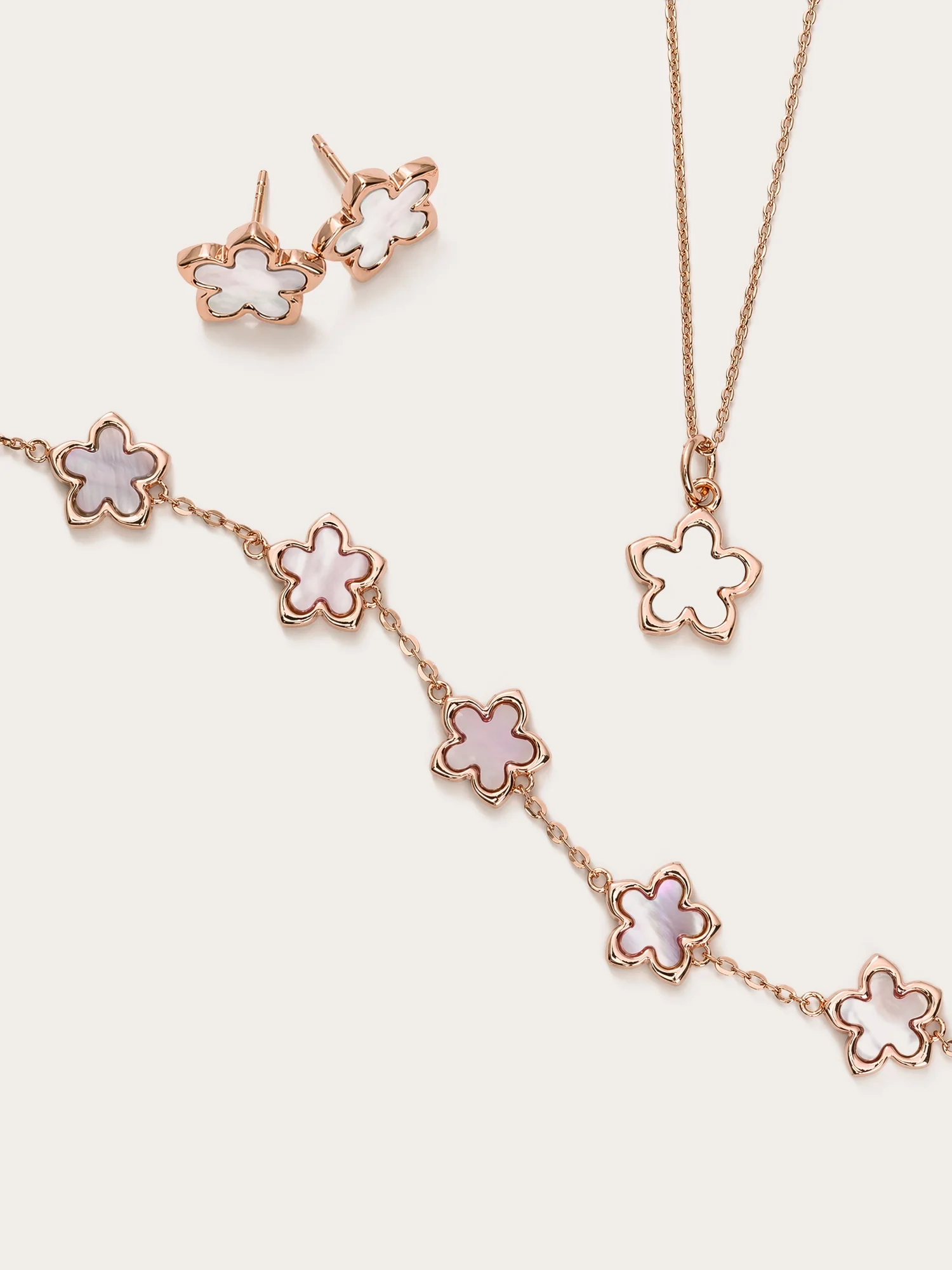 Mother of Pearl Sakura Jewelry Set